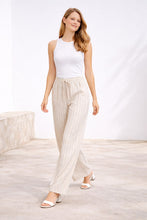 Load image into Gallery viewer, STRIPED PATTERN LINEN PANTS

