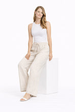 Load image into Gallery viewer, STRIPED PATTERN LINEN PANTS
