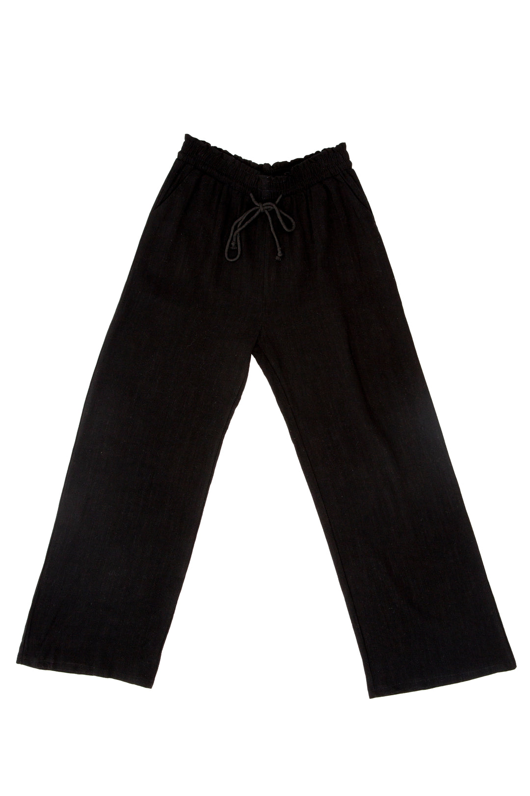 SOLID COLOR LINEN PANTS