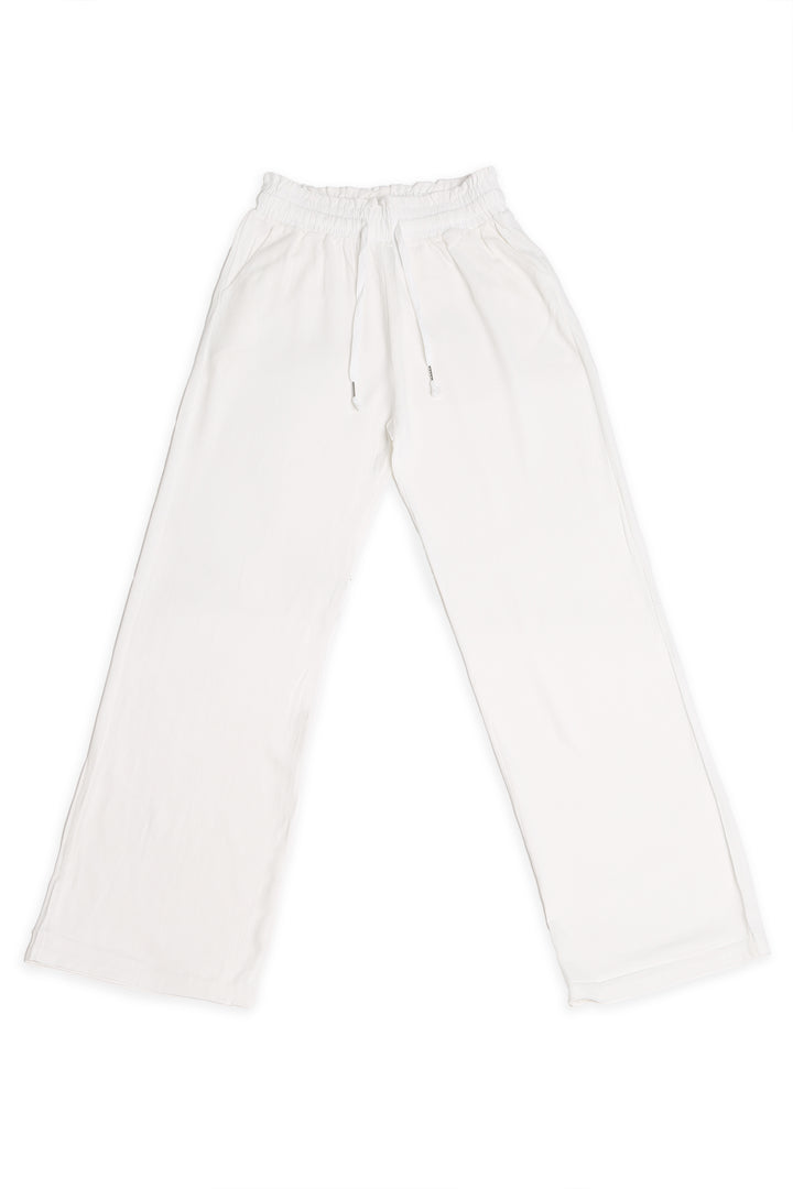 SOLID COLOR LINEN PANTS