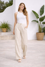Load image into Gallery viewer, SOLID COLOR LINEN PANTS
