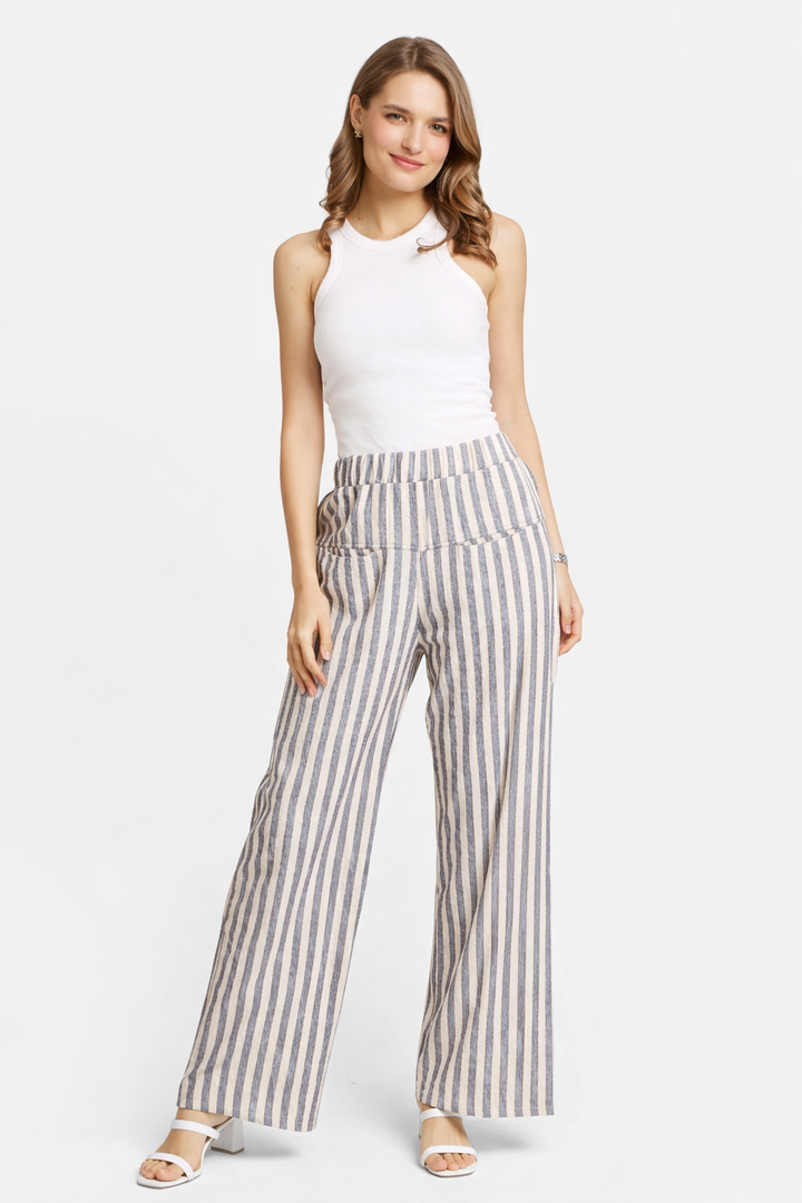 STRIPED PATTERN PANTS