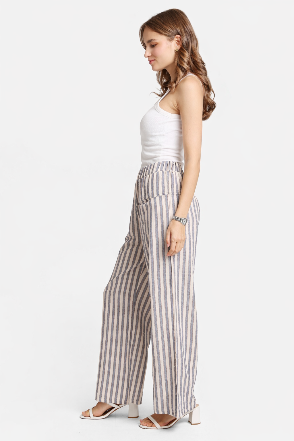 STRIPED PATTERN PANTS