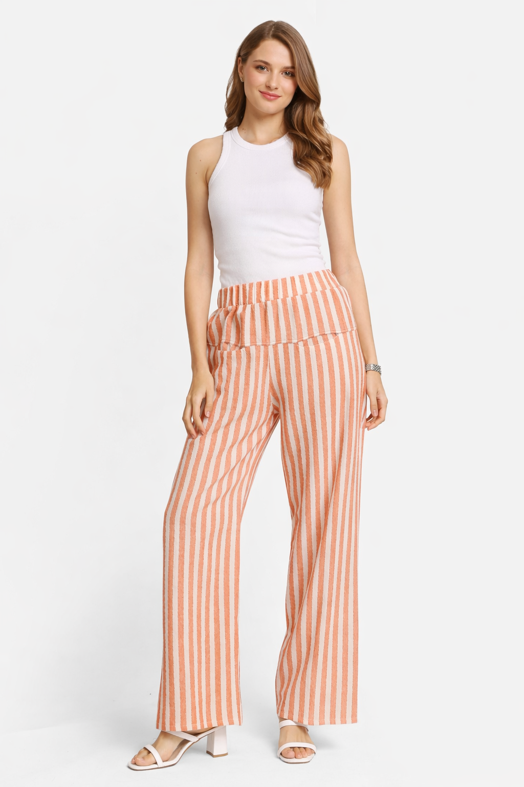 STRIPED PATTERN PANTS