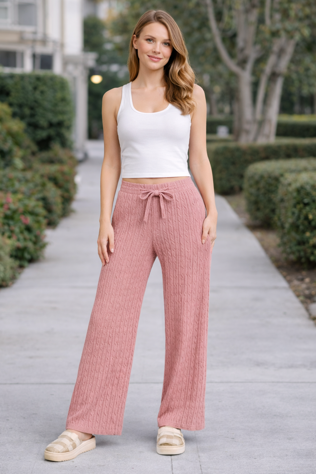 SOLID COLOR PANTS