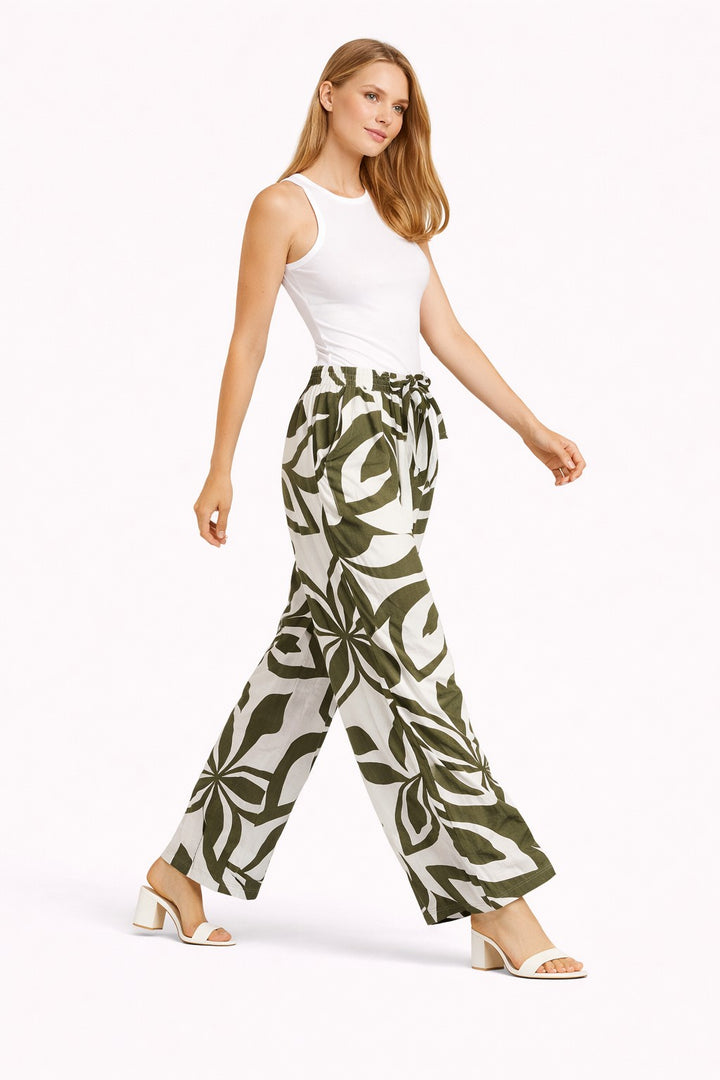 LEAF PATTERN PANTS