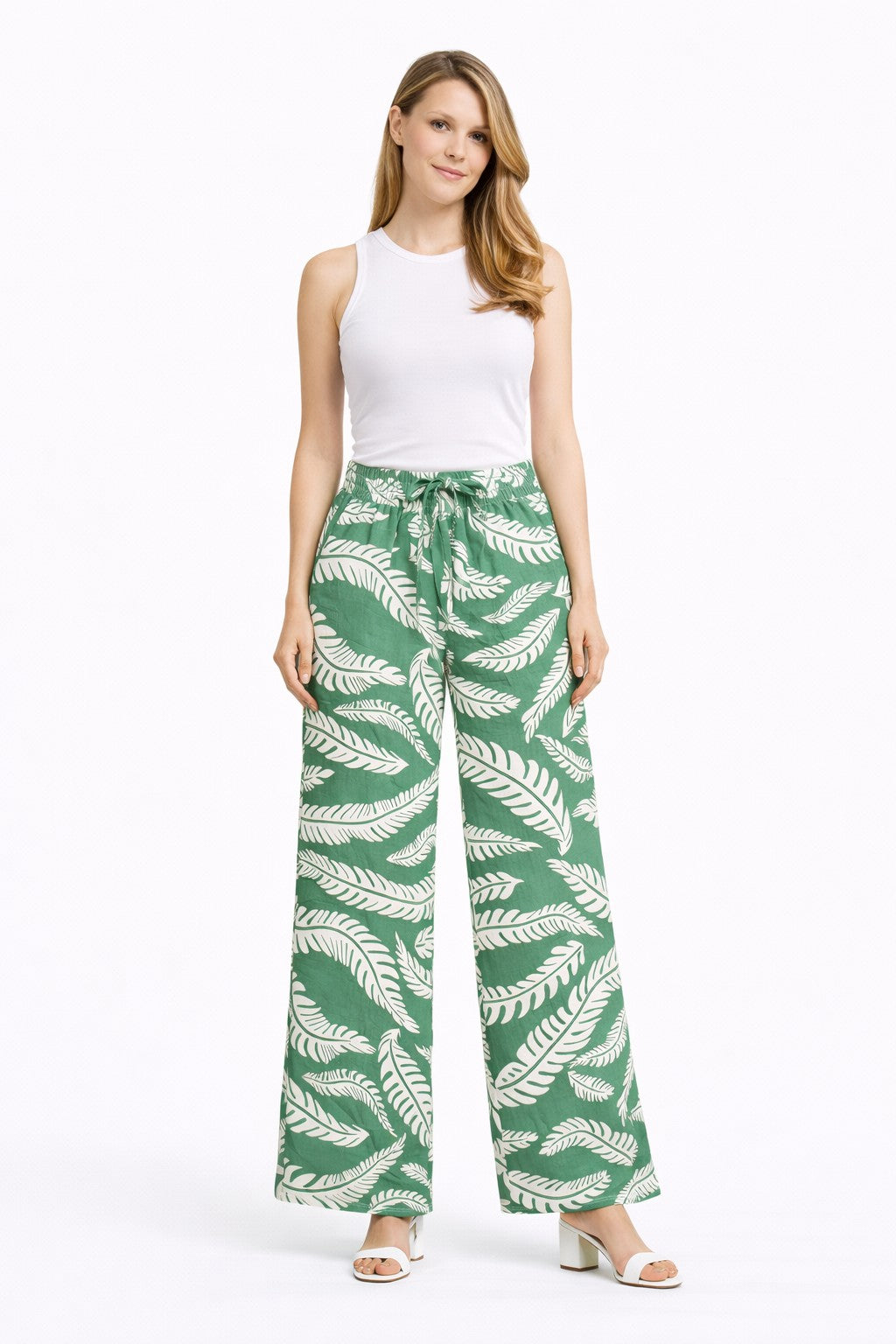 LEAF PATTERN PANTS