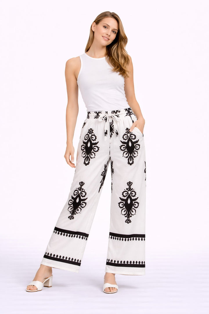 BOHO FLORAL PATTERN PANTS