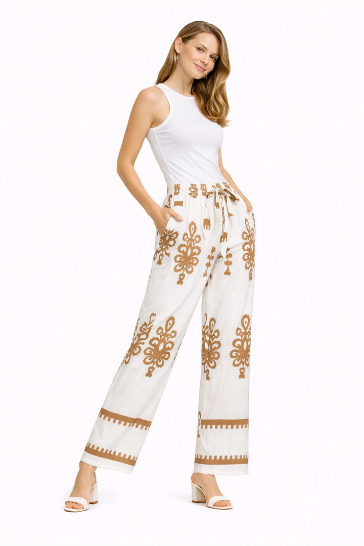 BOHO FLORAL PATTERN PANTS