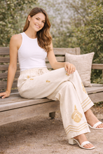 Load image into Gallery viewer, BOHO PATTERN LINEN PANTS
