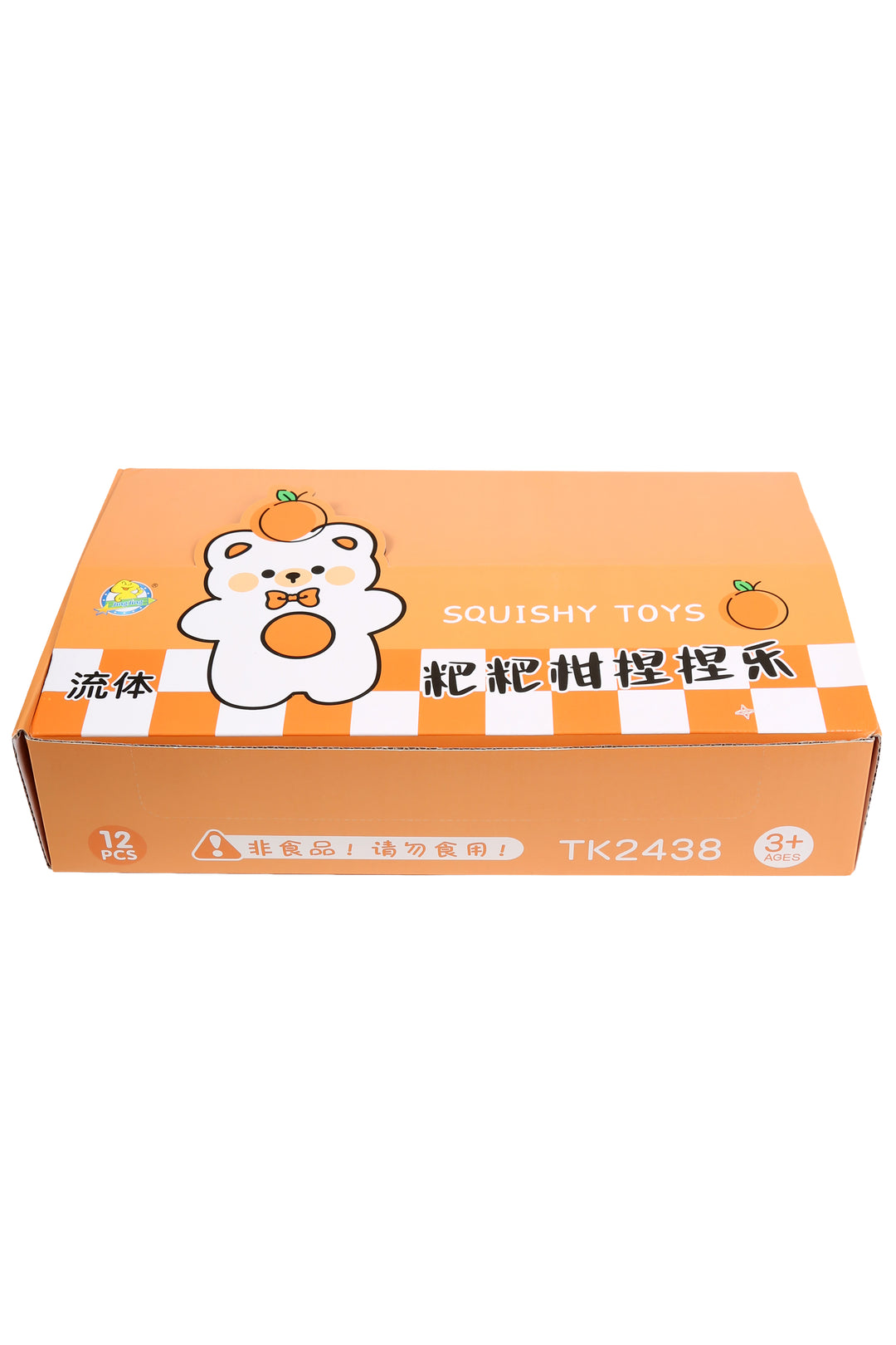 Orange Stress Relief Squishy Toy - 12 pc pack