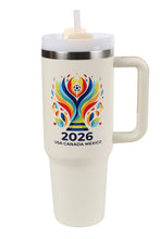 Load image into Gallery viewer, WORLD CUP PATTERN 40 oz TUMBLER
