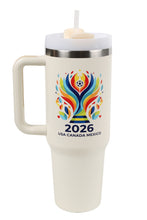 Load image into Gallery viewer, WORLD CUP PATTERN 40 oz TUMBLER
