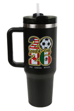 Load image into Gallery viewer, WORLD CUP PATTERN 40 oz TUMBLER
