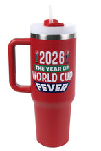 Load image into Gallery viewer, WORLD CUP PATTERN 40 oz TUMBLER
