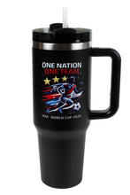 Load image into Gallery viewer, WORLD CUP PATTERN 40 oz TUMBLER
