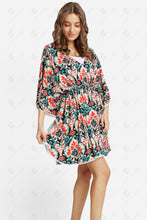 Load image into Gallery viewer, ABSTRACT PATTERN COVER-UP DRESS RED APPAREL
