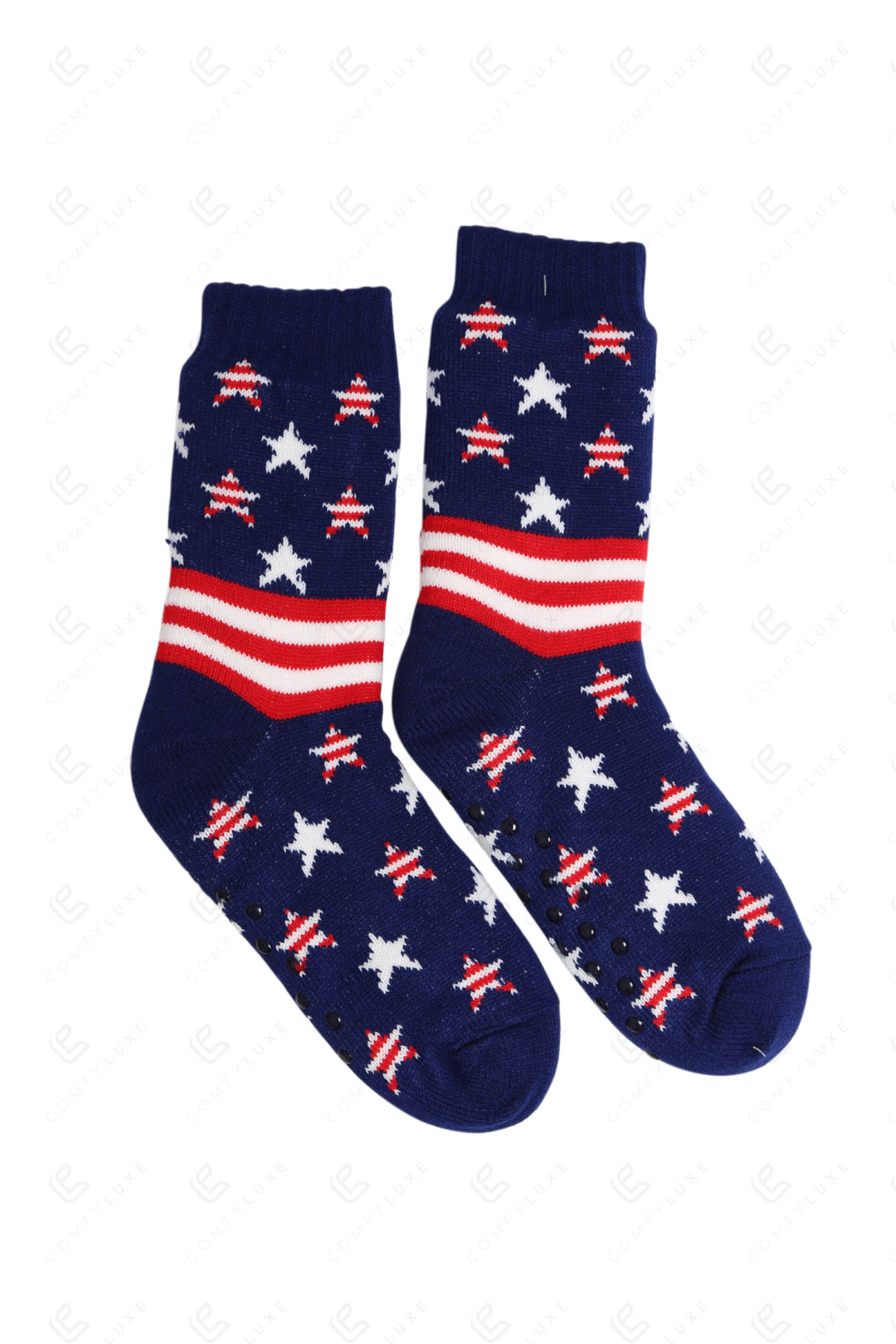AMERICAN FLAG PATTERN SLIPPER SOCKS SOCKS