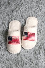 Load image into Gallery viewer, AMERICAN FLAG PATTERN SLIPPERS RED/NAVY / M/L SLIPPERS/SLIDES
