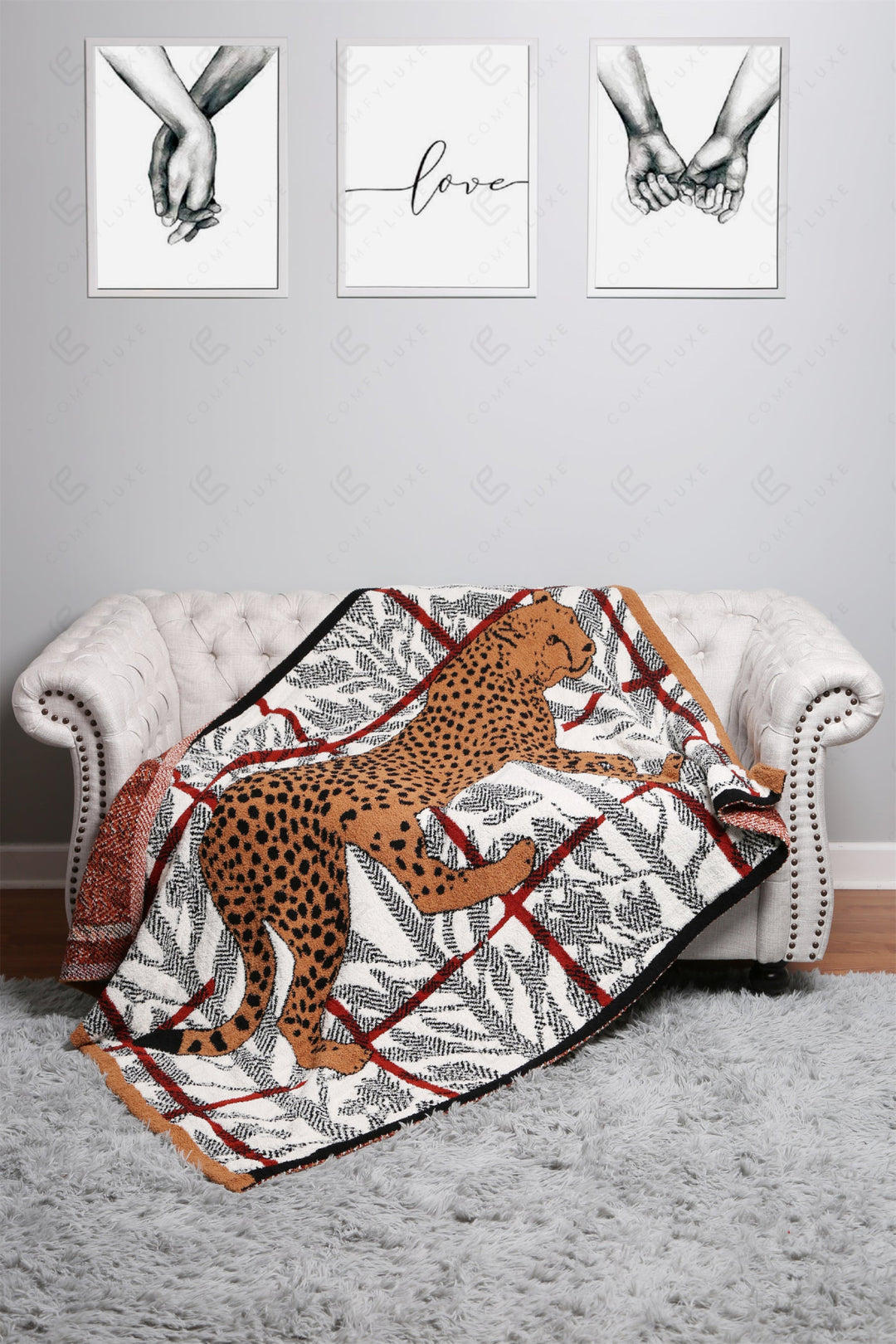 Jcl4301 Cheetah Throw Blankets