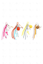 Load image into Gallery viewer, BASEBALL KEYCHAIN/BAG CHARM KEYCHAINS
