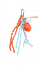Load image into Gallery viewer, BASEBALL KEYCHAIN/BAG CHARM ORANGE KEYCHAINS
