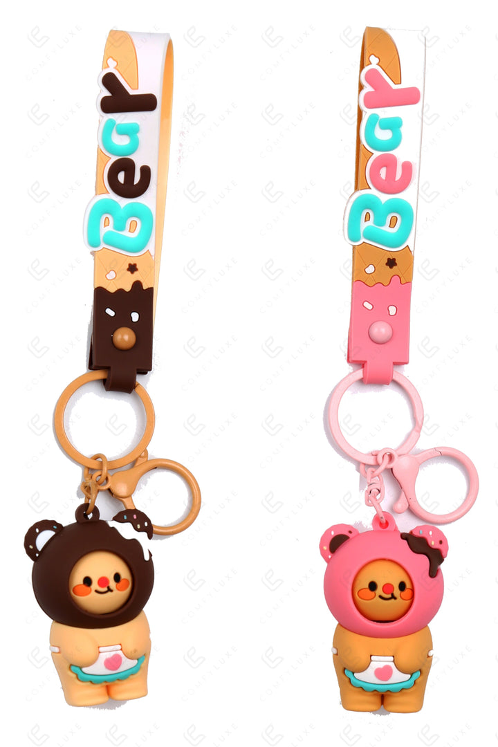 BEAR KEYCHAIN/BAG CHARM KEYCHAINS