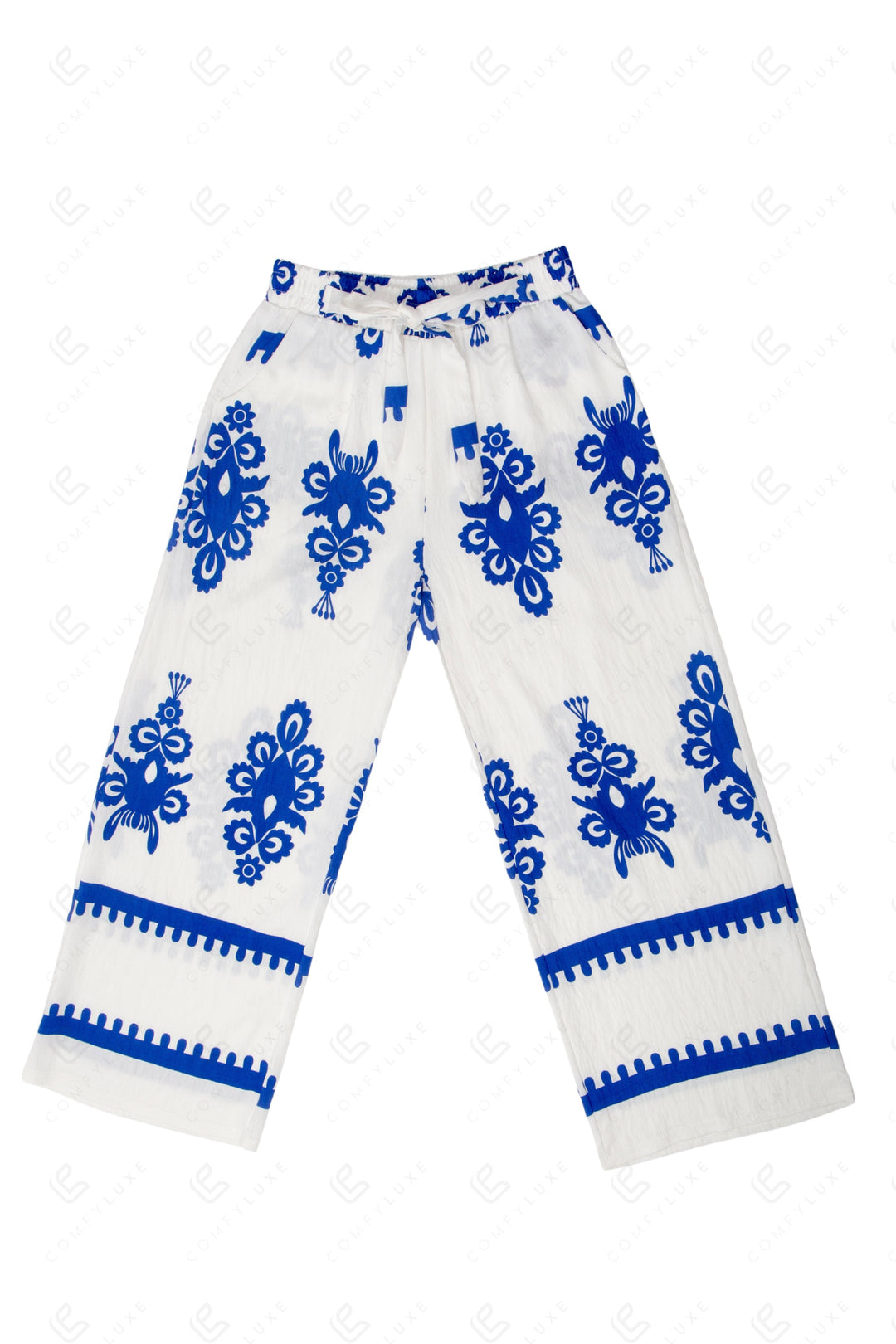 BOHO FLORAL PATTERN PANTS APPAREL