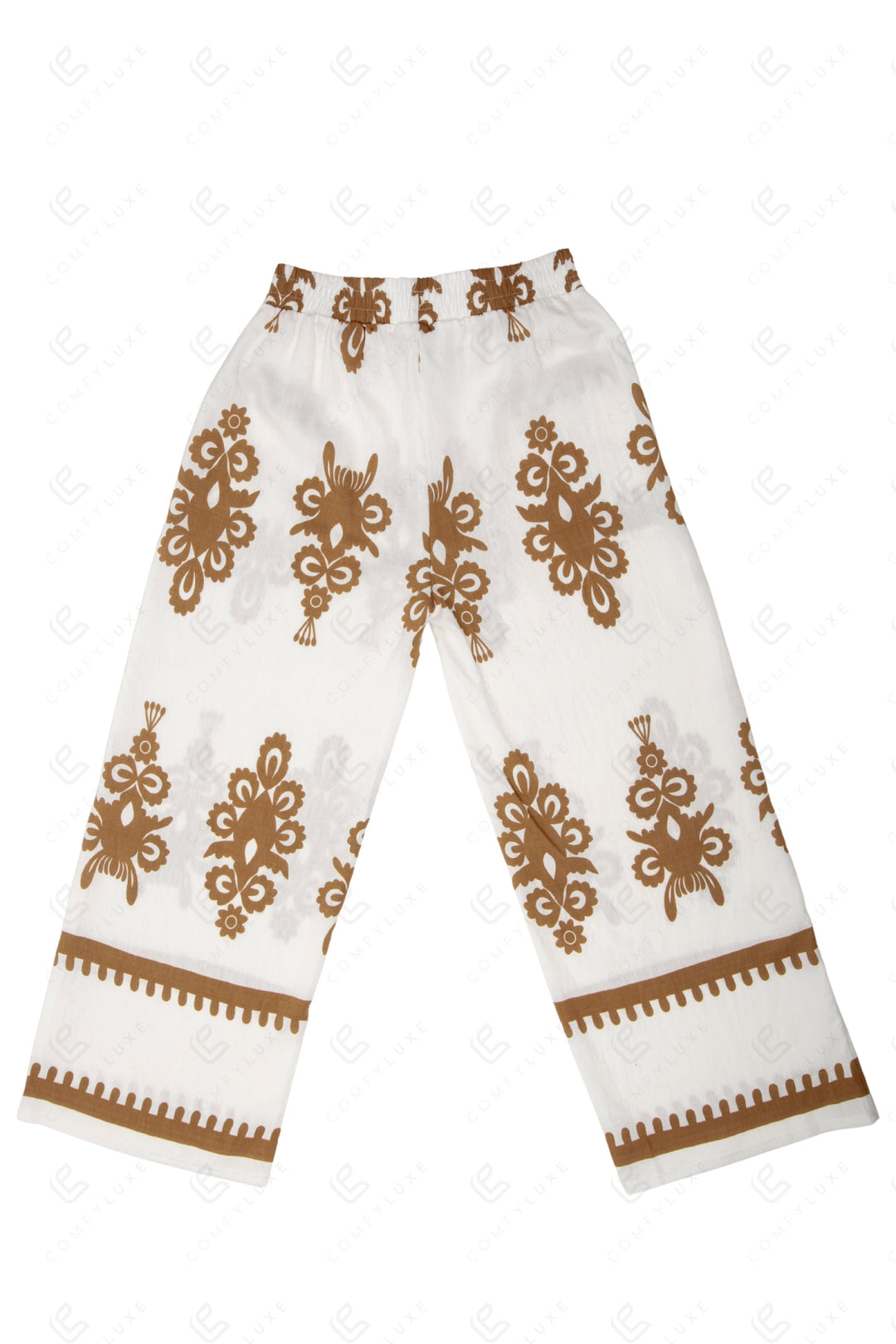BOHO FLORAL PATTERN PANTS APPAREL