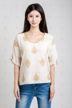 Load image into Gallery viewer, BOHO PATTERN SHIRT BEIGE / S/M APPAREL
