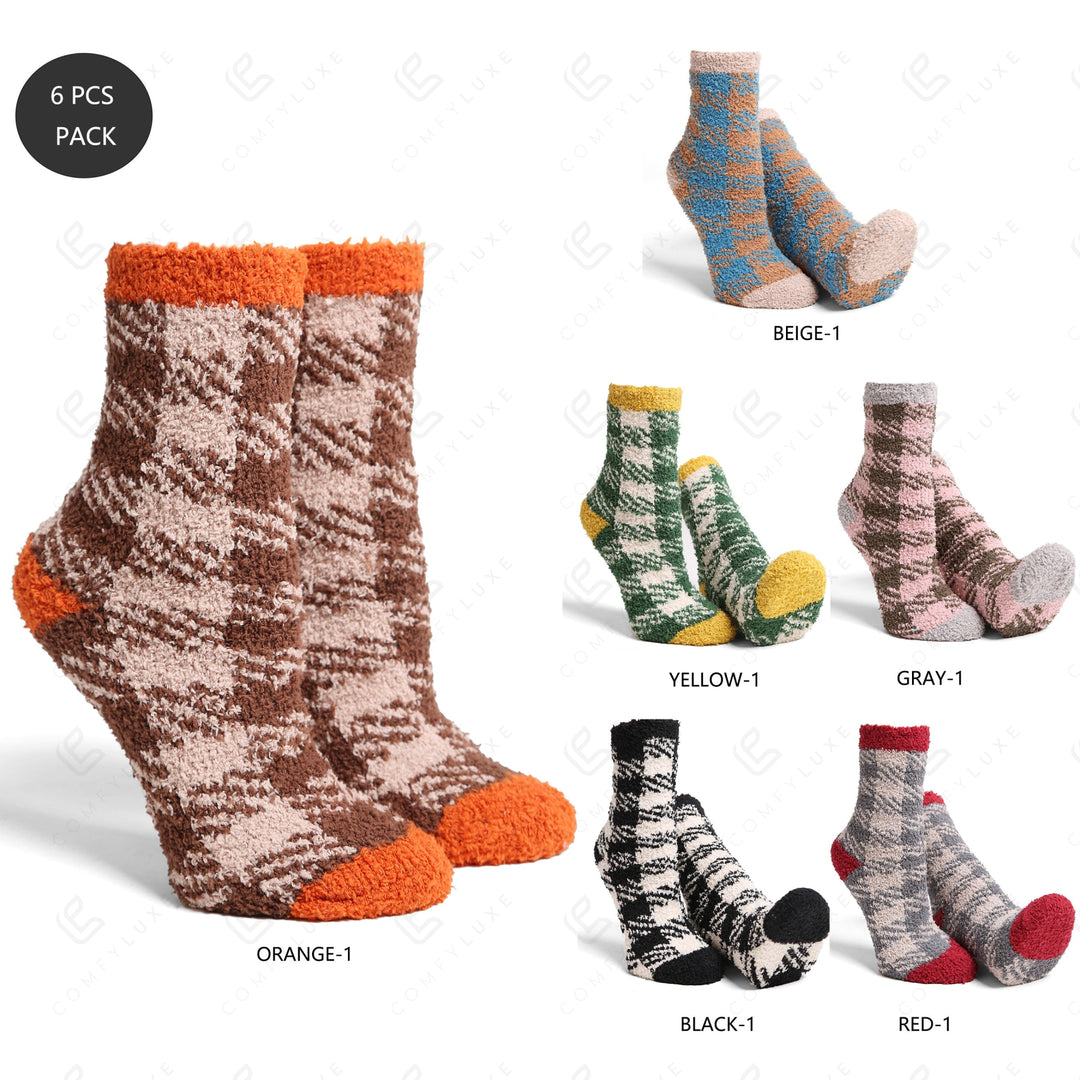 BUFFALO CHECK PATTERN MINI-CREW SOCKS SOCKS