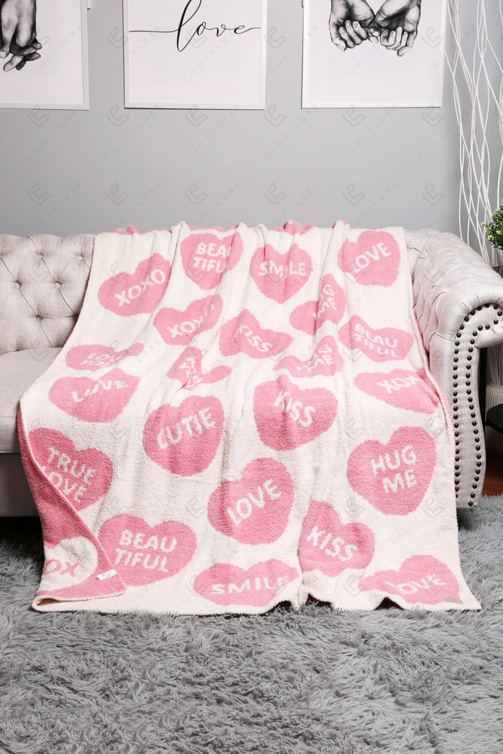 Jcl4326 Pink Throw Blankets