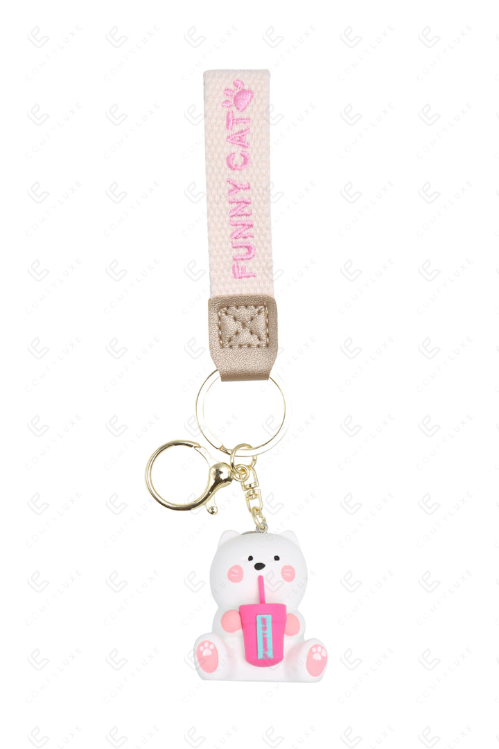 CAT KEYCHAIN/BAG CHARM KEYCHAINS