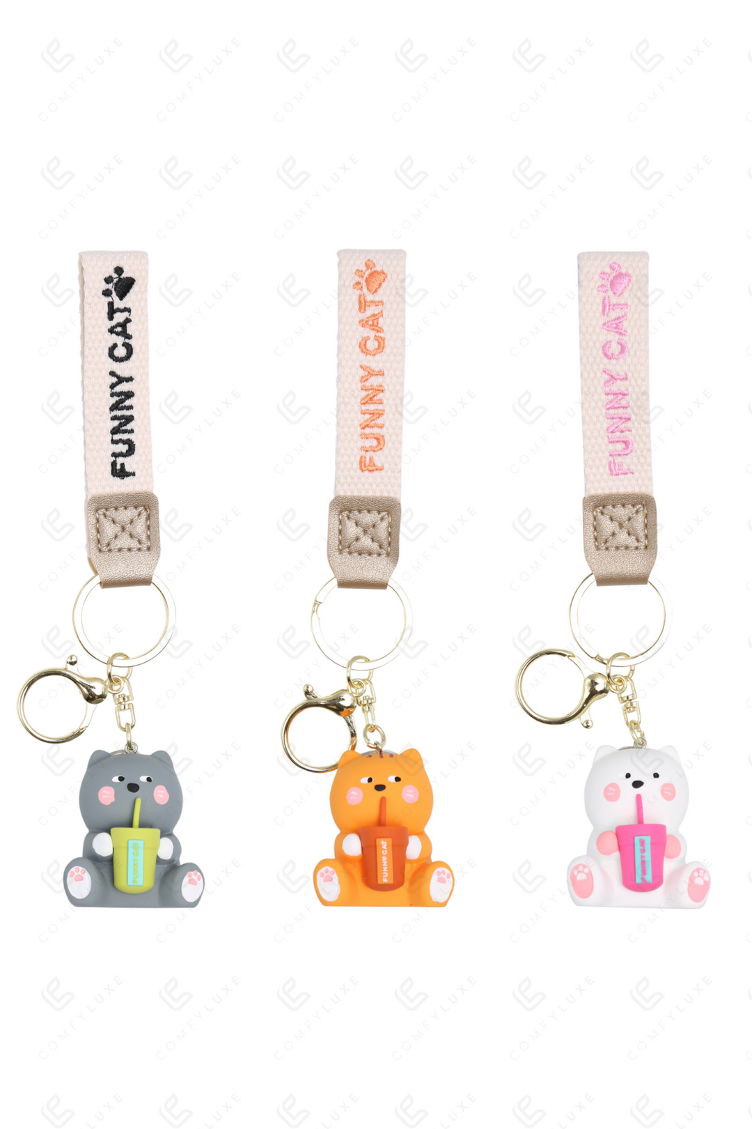 CAT KEYCHAIN/BAG CHARM KEYCHAINS