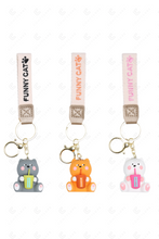 Load image into Gallery viewer, CAT KEYCHAIN/BAG CHARM KEYCHAINS
