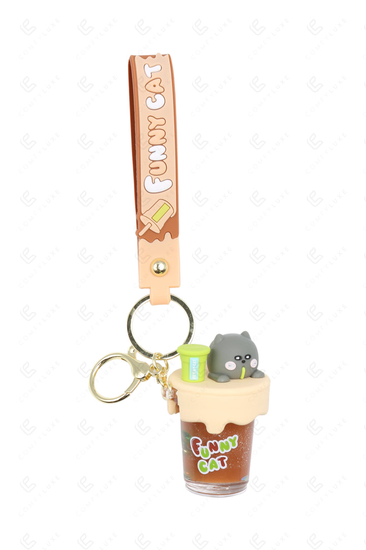 CAT KEYCHAIN/BAG CHARM KEYCHAINS