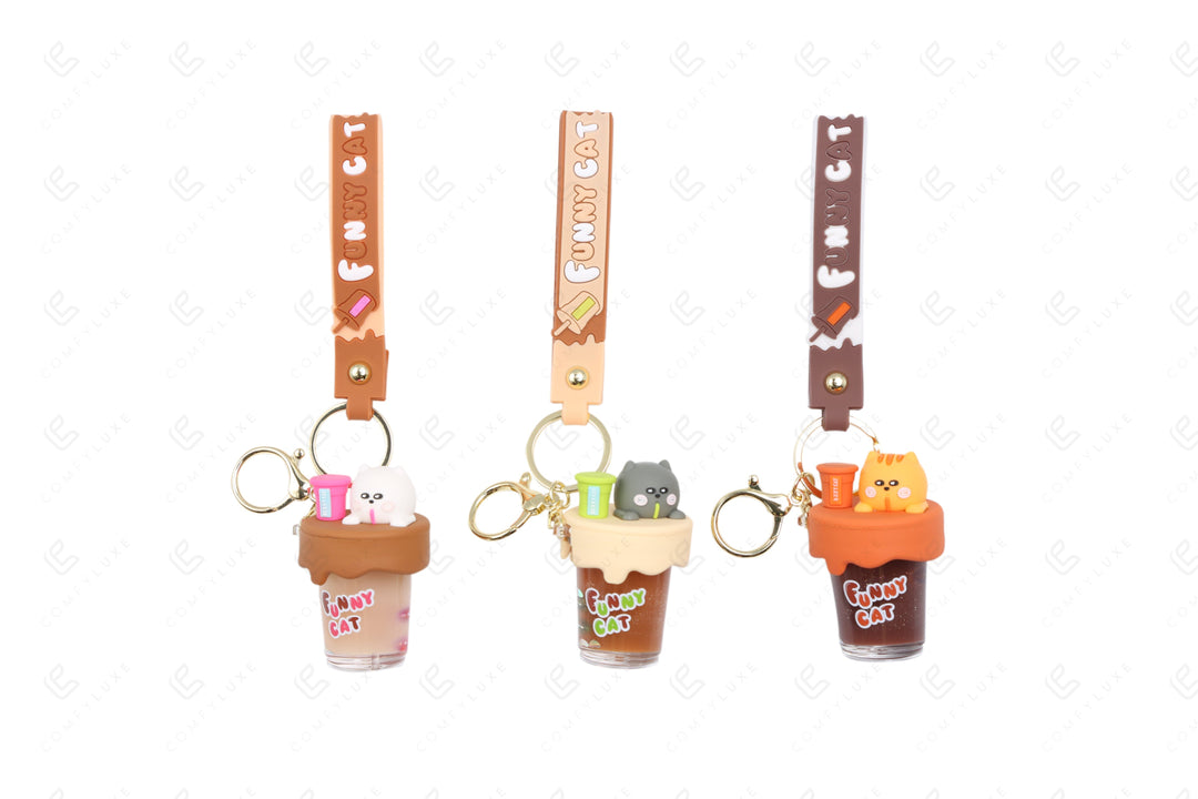 CAT KEYCHAIN/BAG CHARM KEYCHAINS