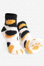 Load image into Gallery viewer, CAT &amp; PAW PRINT PATTERN MINI-CREW SOCKS SOCKS
