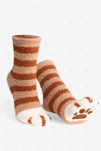 Load image into Gallery viewer, CAT &amp; PAW PRINT PATTERN MINI-CREW SOCKS SOCKS
