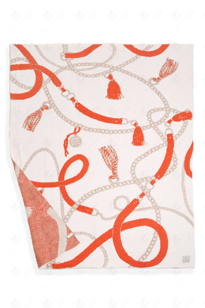 Jcl6019 Ivory Throw Blankets