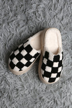 Load image into Gallery viewer, CHECKERED PATTERN PLATFORM SLIPPERS SLIPPERS/SLIDES
