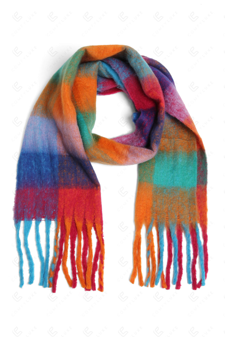 CHECKERED PATTERN SCARF SCARVES
