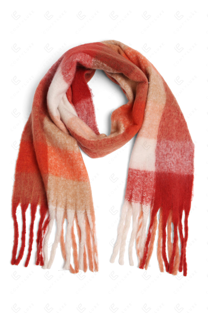 CHECKERED PATTERN SCARF SCARVES