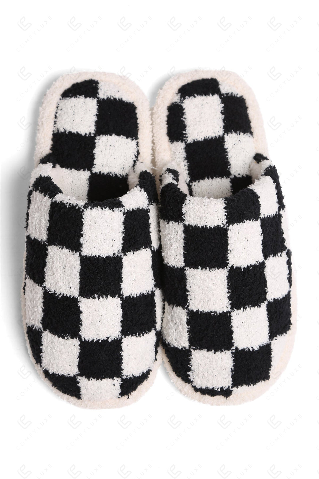 CHECKERED PATTERN SLIPPERS SLIPPERS/SLIDES
