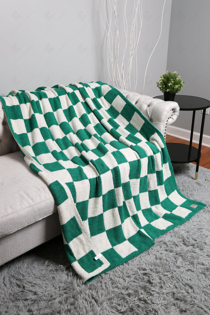 Jcl4316 Green Throw Blankets