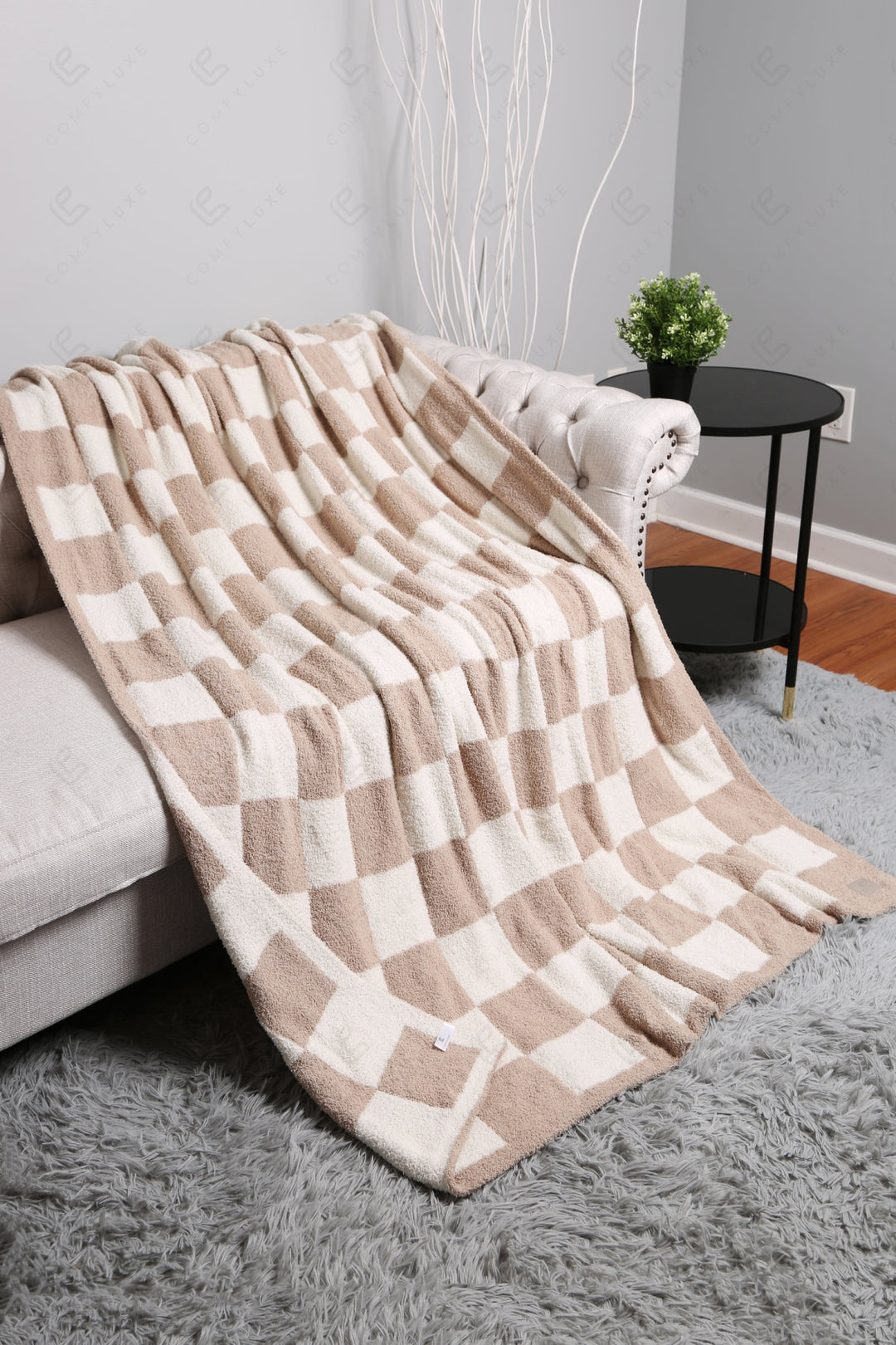 Jcl4316 Beige Throw Blankets