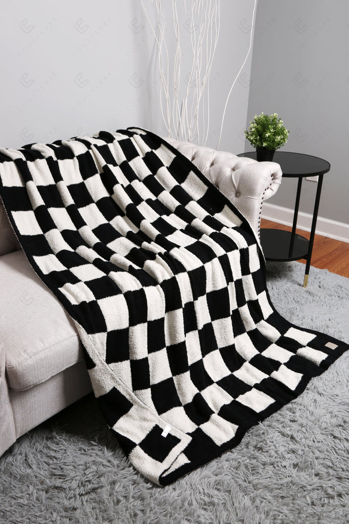 Jcl4316 Black Throw Blankets