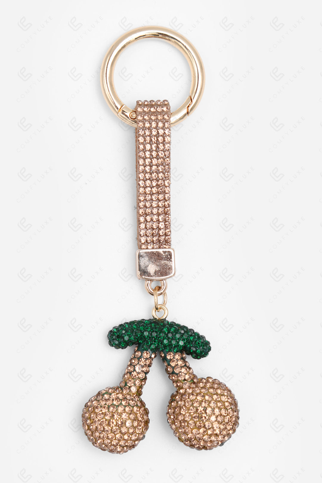 CHERRY KEYCHAIN/BAG CHARM GOLD KEYCHAINS