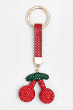 Load image into Gallery viewer, CHERRY KEYCHAIN/BAG CHARM RED KEYCHAINS

