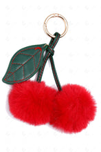 Load image into Gallery viewer, CHERRY KEYCHAIN/BAG CHARM RED KEYCHAINS

